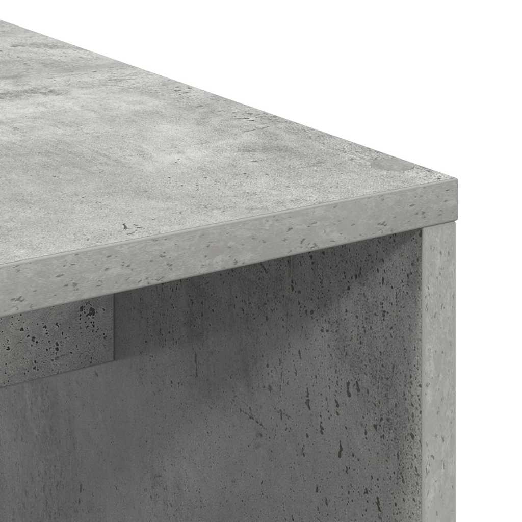Desk Concrete Grey Engineered Wood 102 x 50 x 124 cm