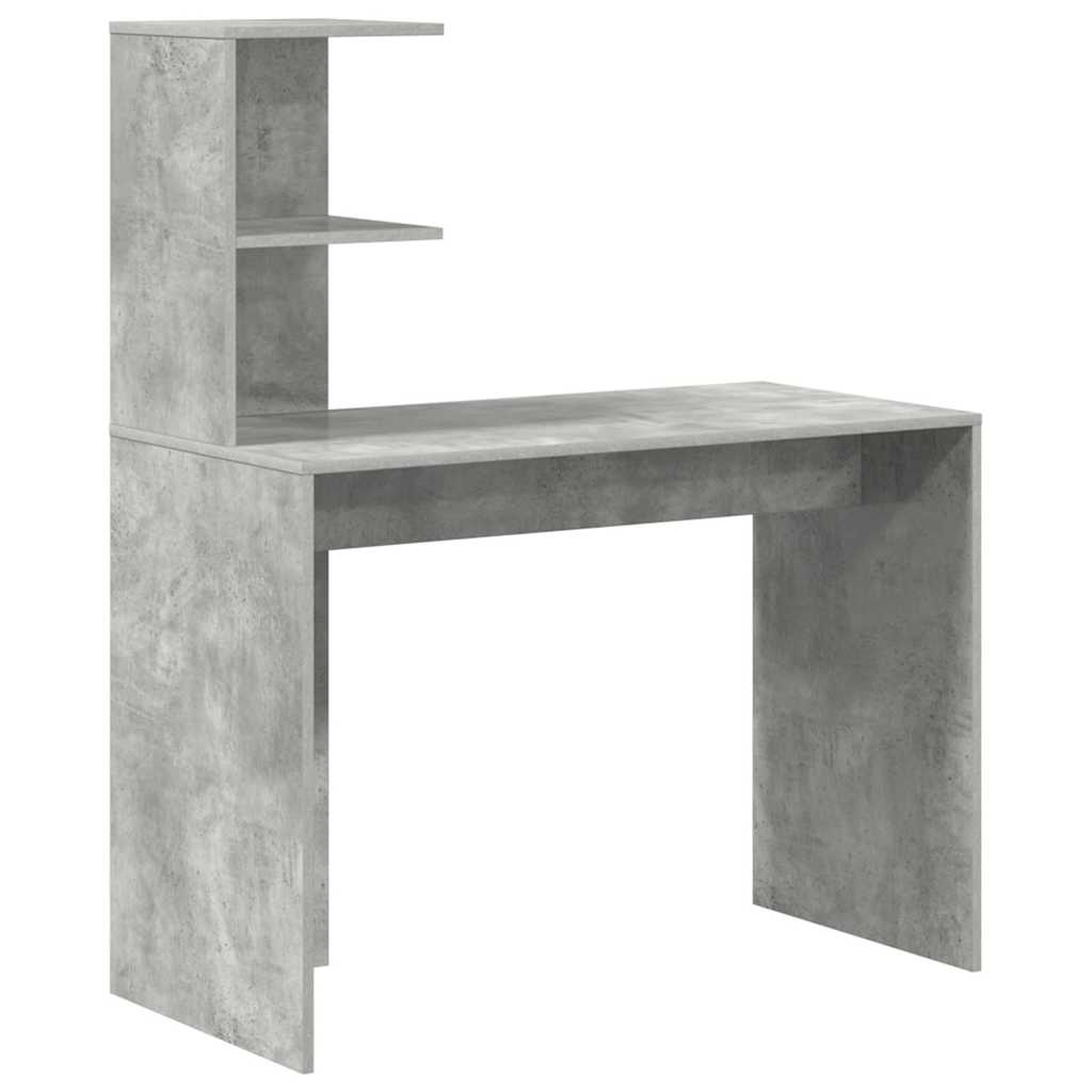 Desk Concrete Grey Engineered Wood 102 x 50 x 124 cm