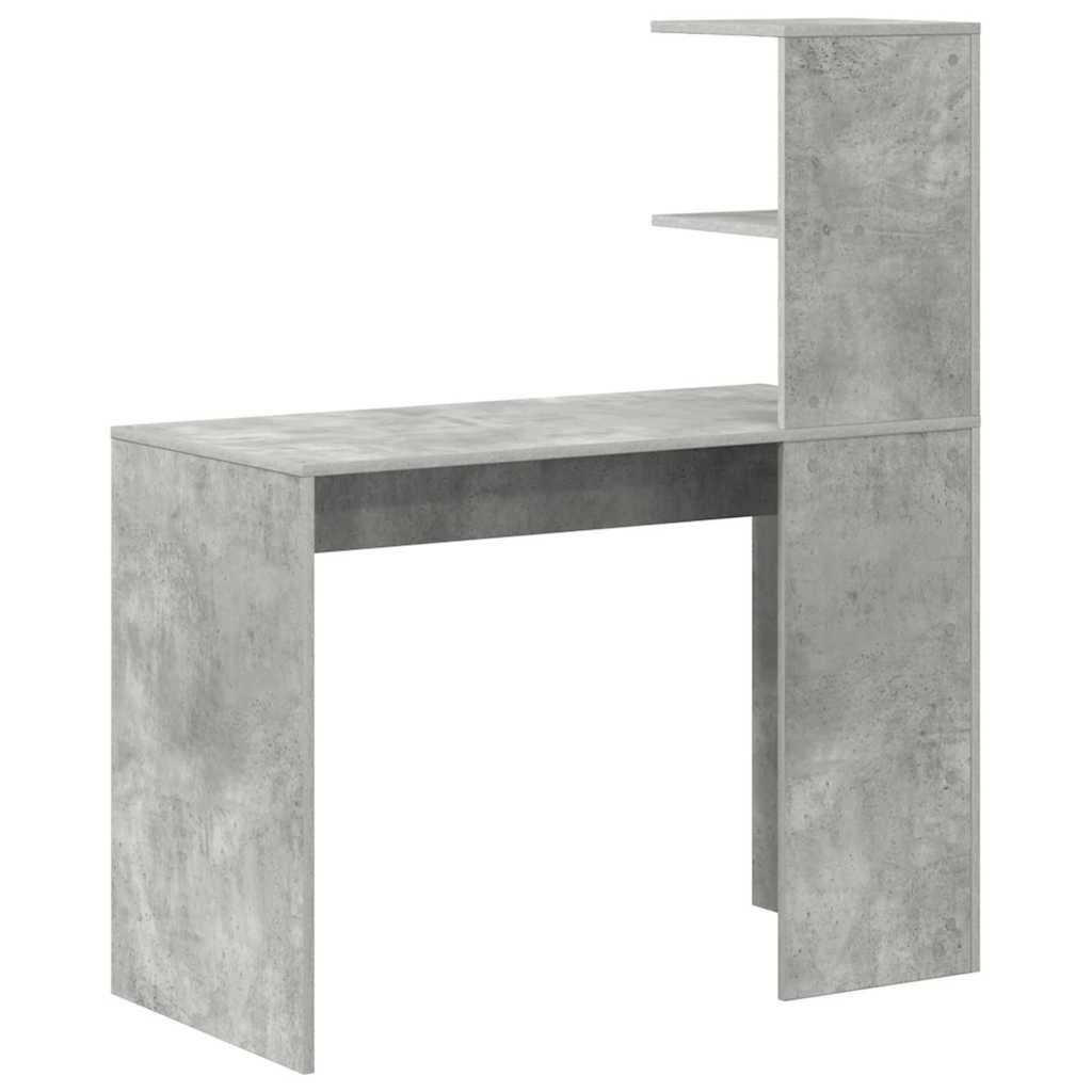 Desk Concrete Grey Engineered Wood 102 x 50 x 124 cm