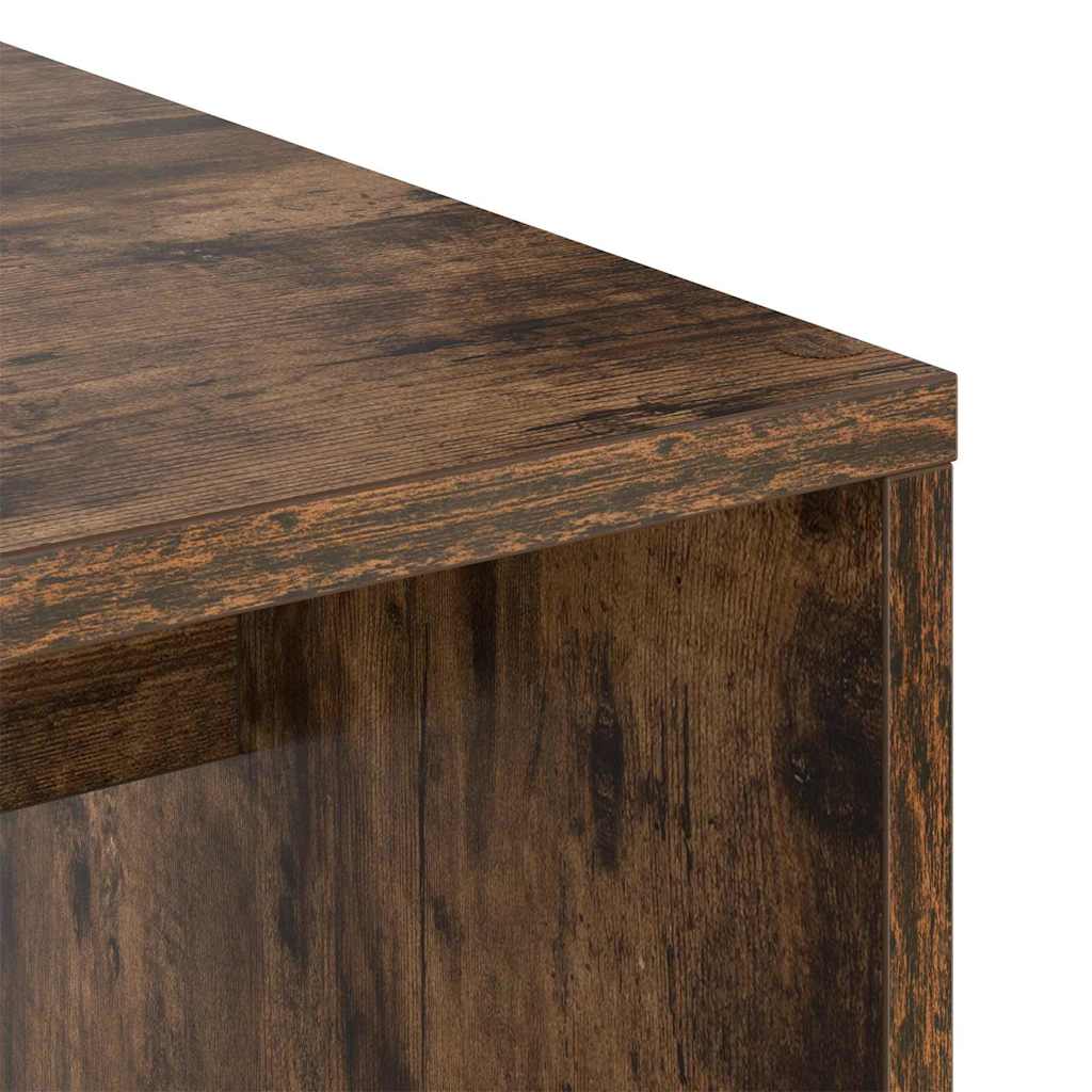Desk Smoked Oak Engineered Wood 102 x 50 x 124 cm
