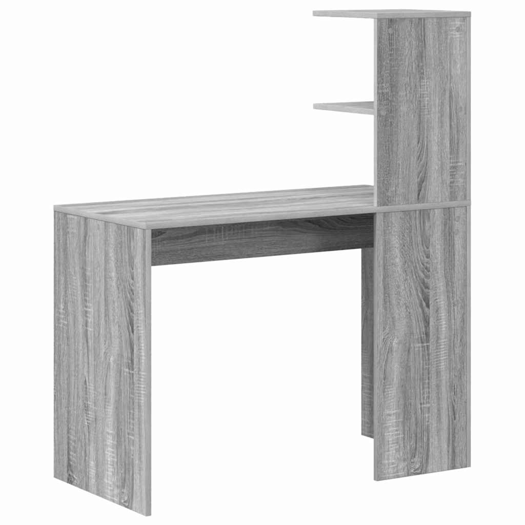Desk Grey Sonoma Engineered Wood 102 x 50 x 124 cm