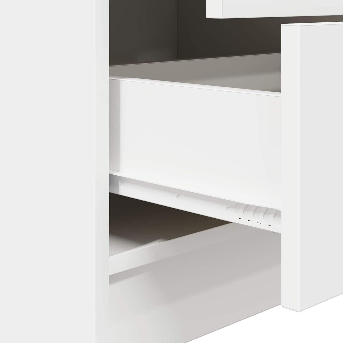 Highboard with Drawer White 45.5 x 34 x 127 cm