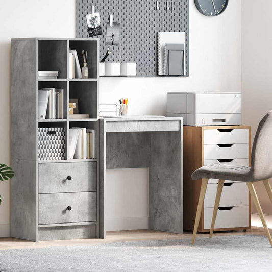 vidaXL Desk Concrete grey 60 x 40 x 76 cm Engineered wood