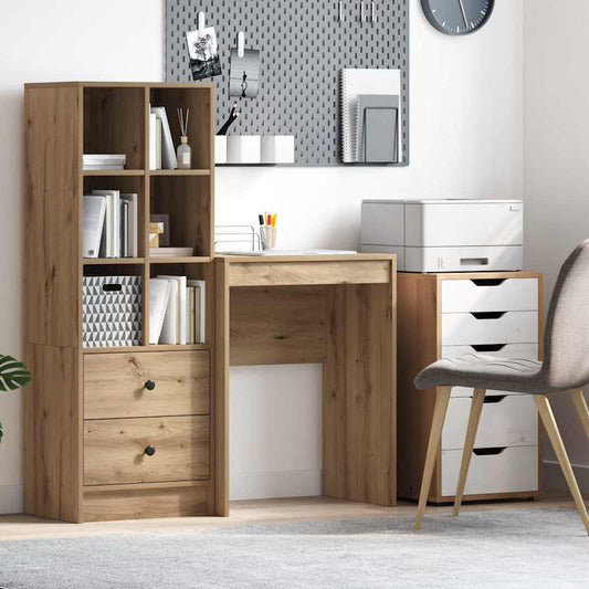 vidaXL Desk Artisan oak 60 x 40 x 76 cm Engineered wood