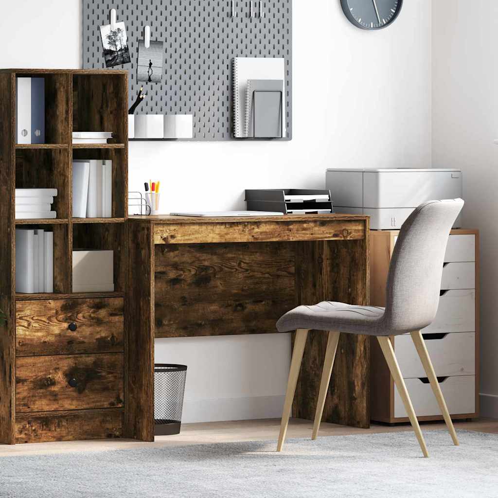Desk Smoked Oak 90 x 50 x 76 cm