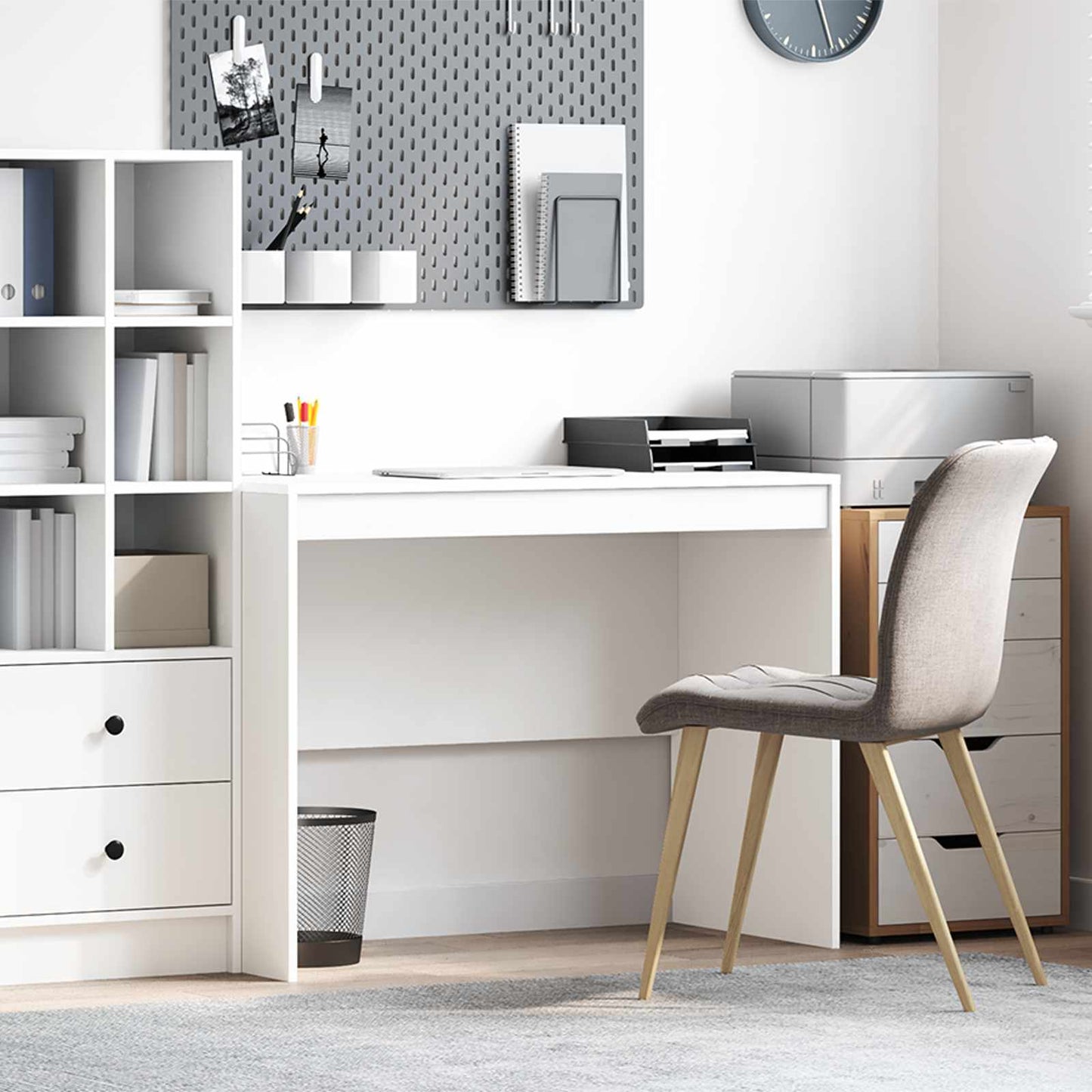 Desk White 100 x 50 x 76 cm