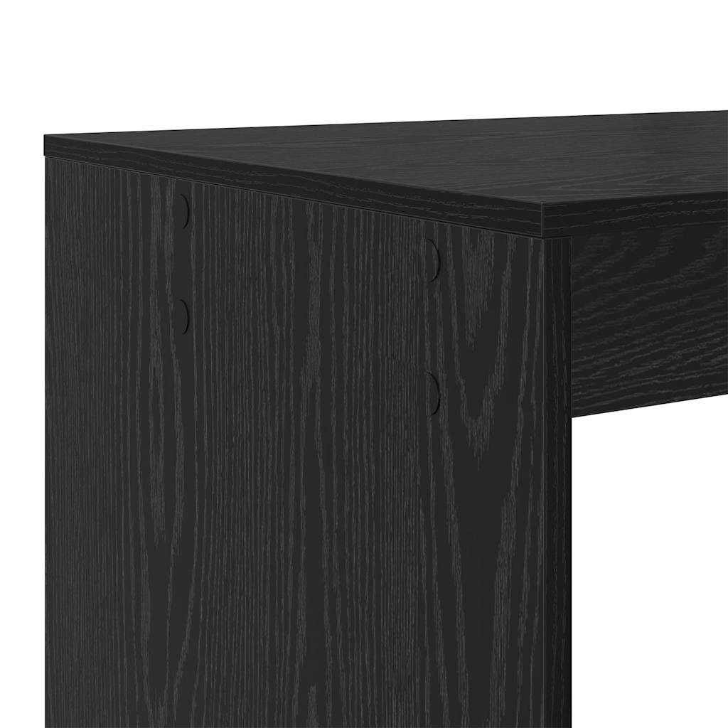 Desk Black Oak Engineered Wood 108 x 55 x 103.5 cm