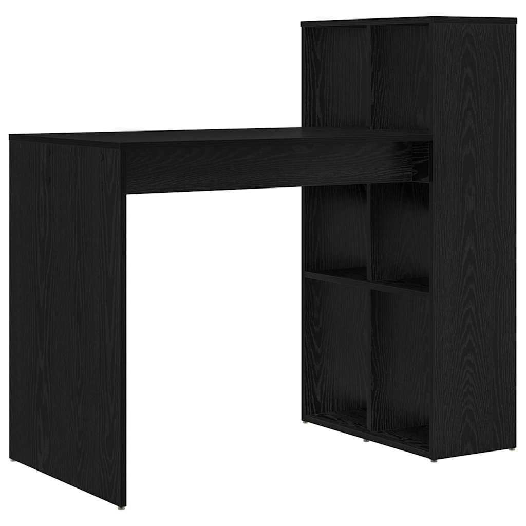 Desk Black Oak Engineered Wood 108 x 55 x 103.5 cm