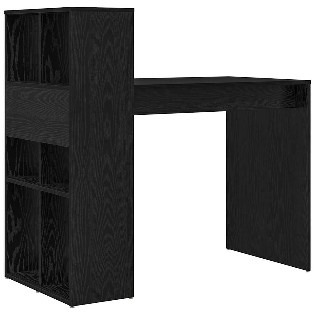 Desk Black Oak Engineered Wood 108 x 55 x 103.5 cm