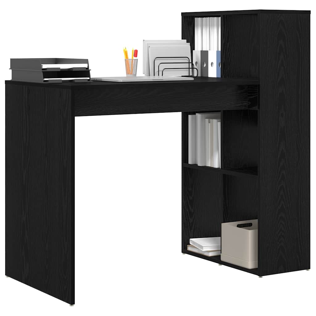 Desk Black Oak Engineered Wood 108 x 55 x 103.5 cm