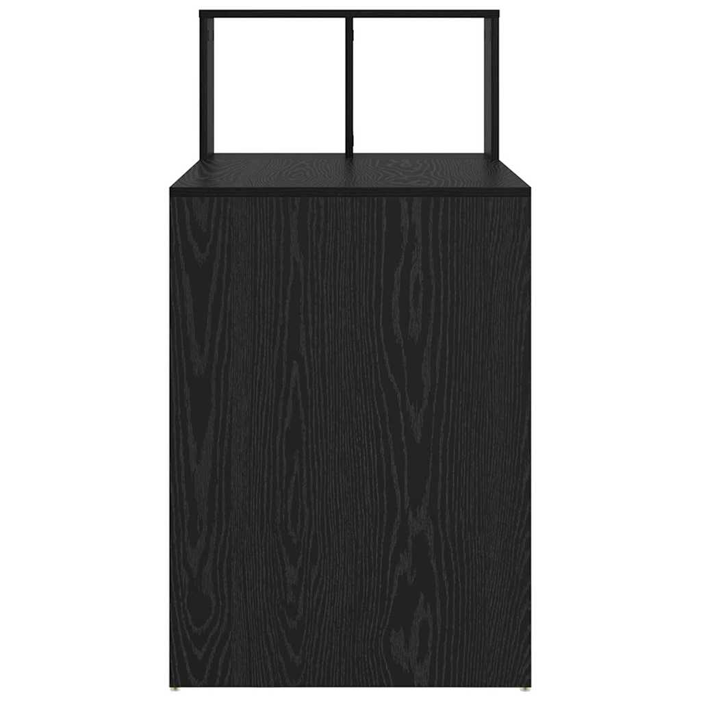 Desk Black Oak Engineered Wood 108 x 55 x 103.5 cm