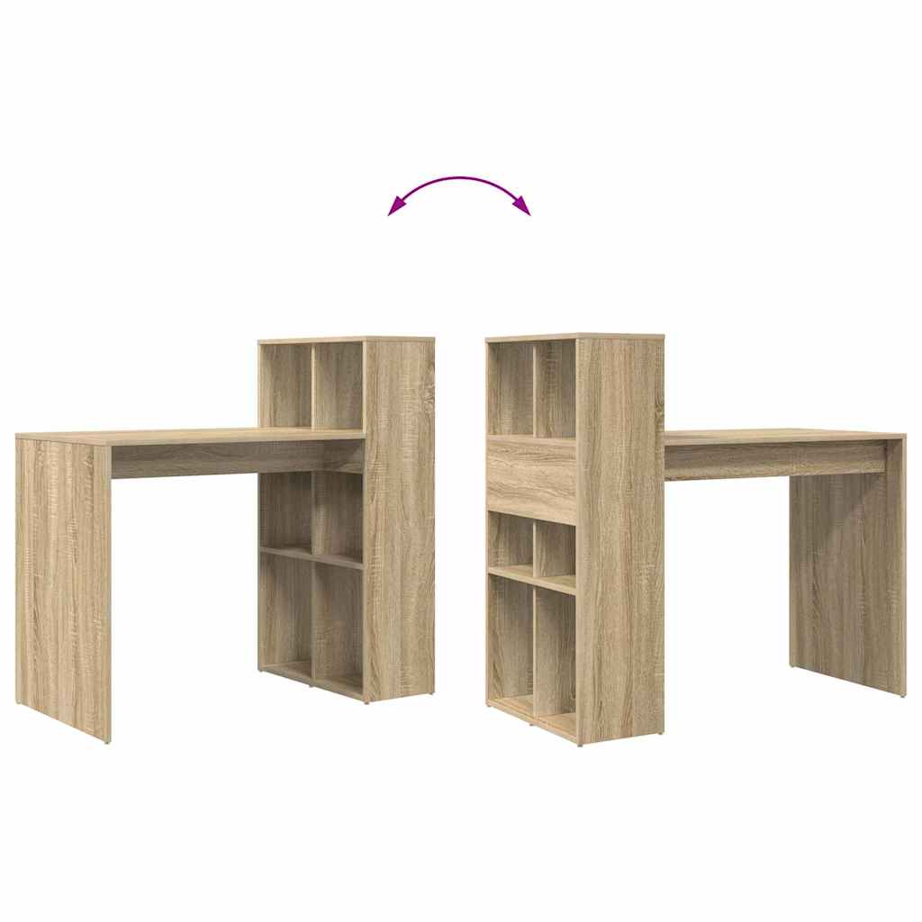 Desk Sonoma Oak Engineered Wood 108 x 55 x 103.5 cm