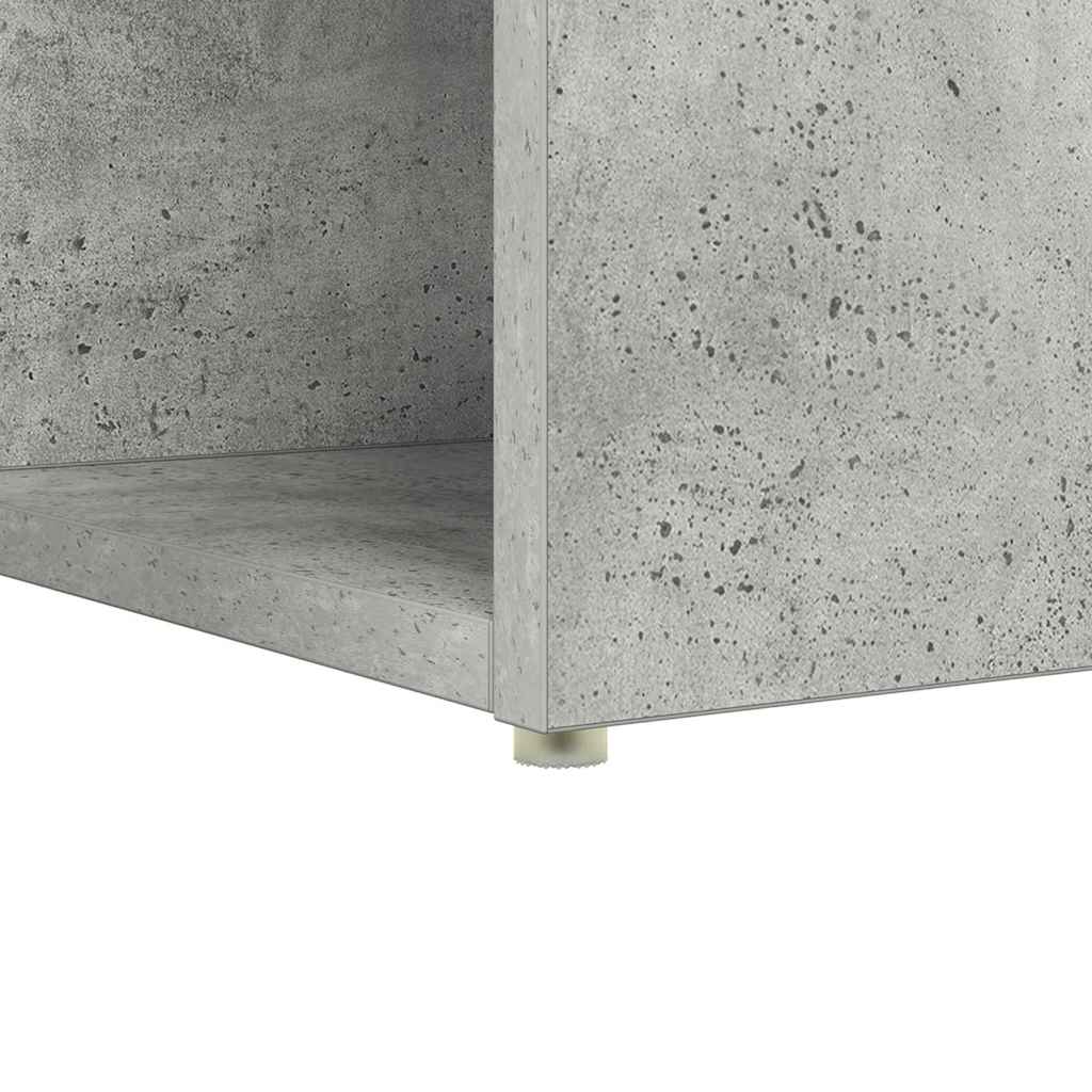 Desk Concrete Grey Engineered Wood 108 x 55 x 103.5 cm