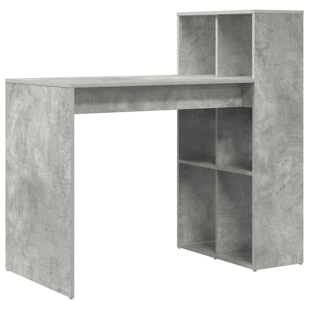 Desk Concrete Grey Engineered Wood 108 x 55 x 103.5 cm