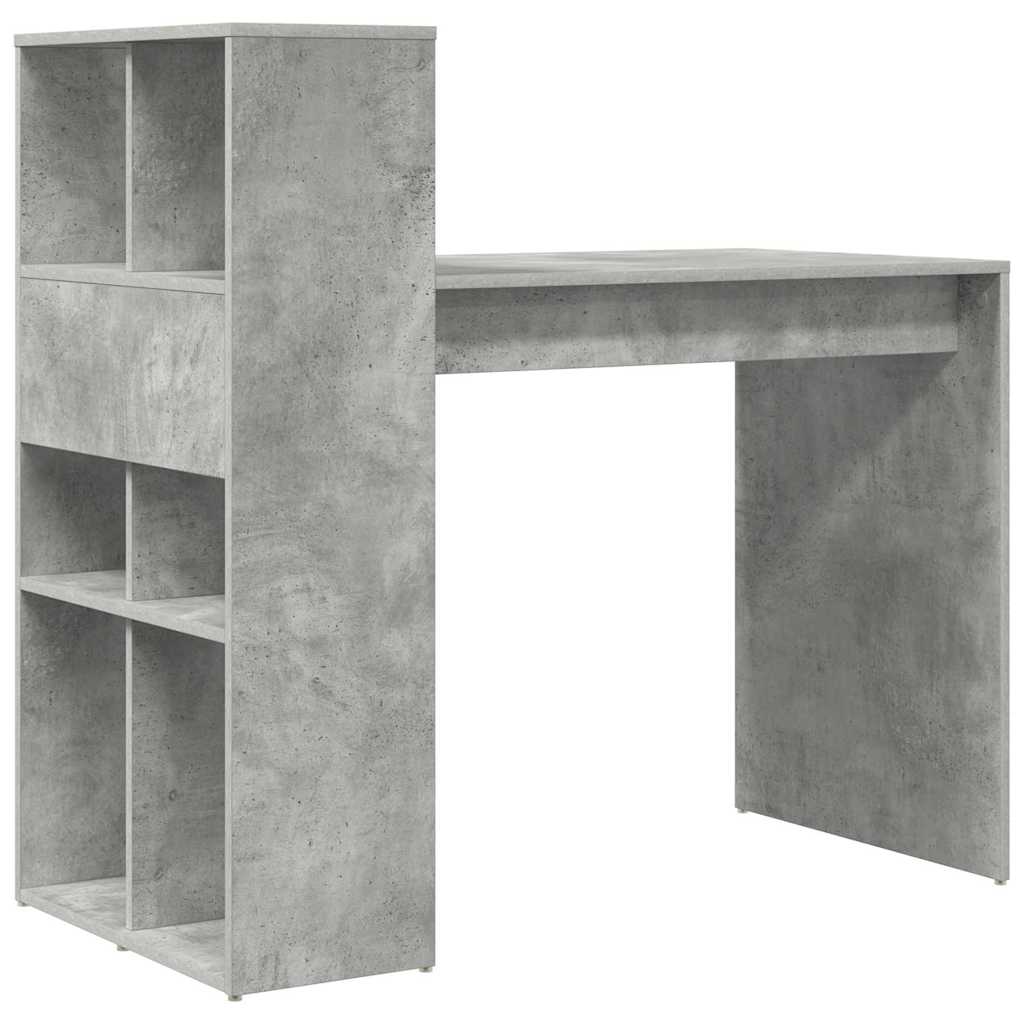 Desk Concrete Grey Engineered Wood 108 x 55 x 103.5 cm