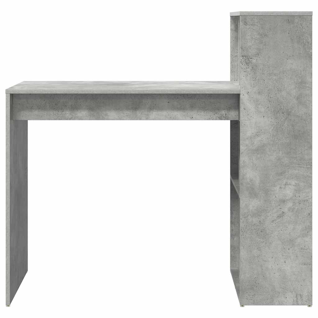 Desk Concrete Grey Engineered Wood 108 x 55 x 103.5 cm