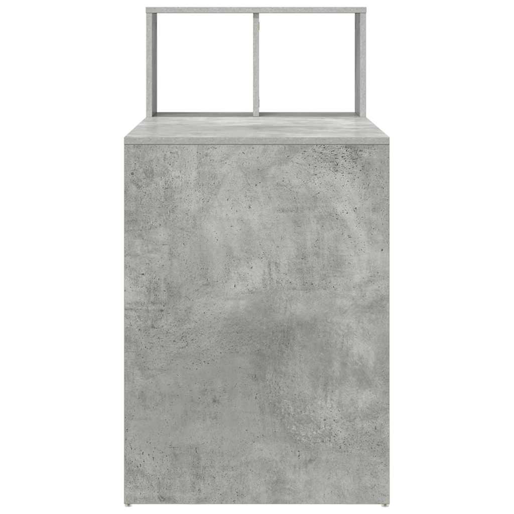 Desk Concrete Grey Engineered Wood 108 x 55 x 103.5 cm