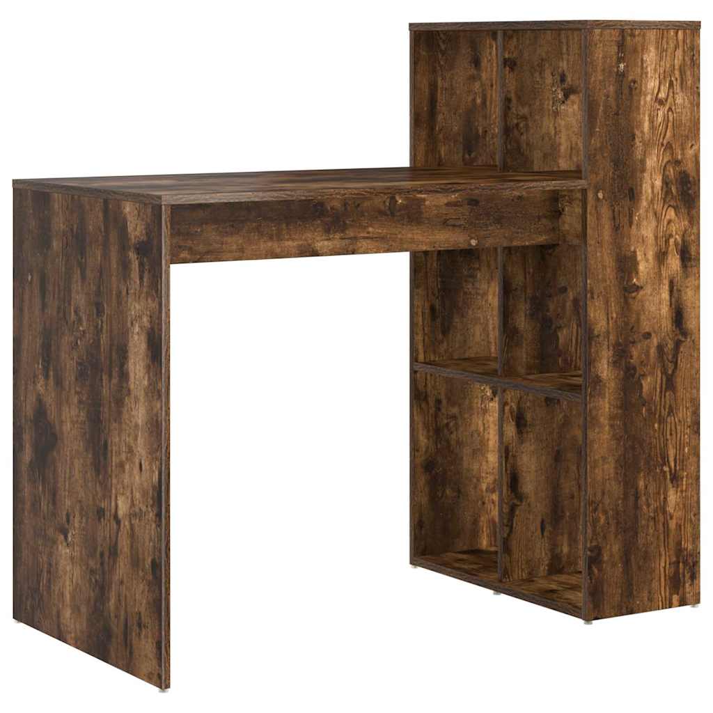 Desk Smoked Oak Engineered Wood 108 x 55 x 103.5 cm
