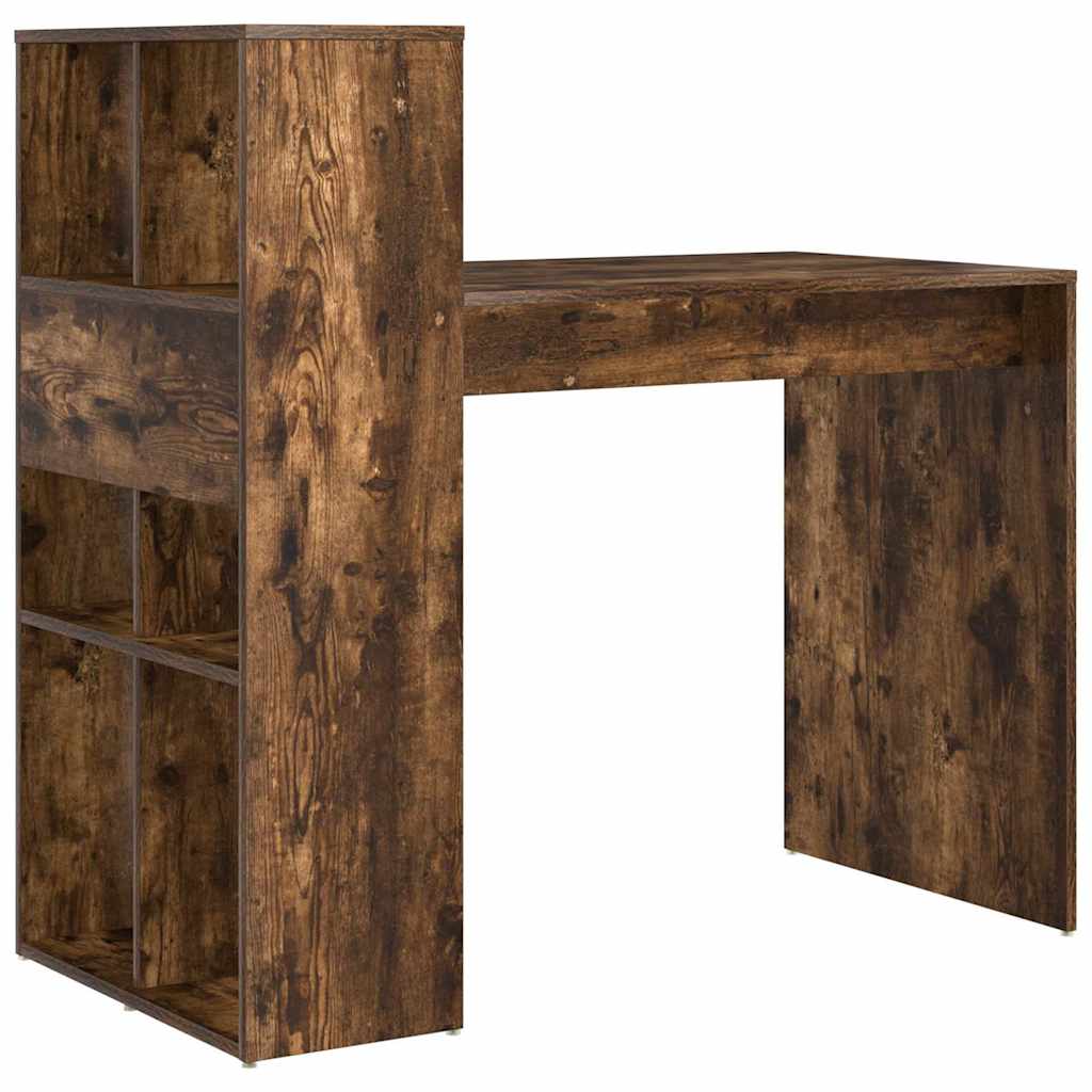 Desk Smoked Oak Engineered Wood 108 x 55 x 103.5 cm