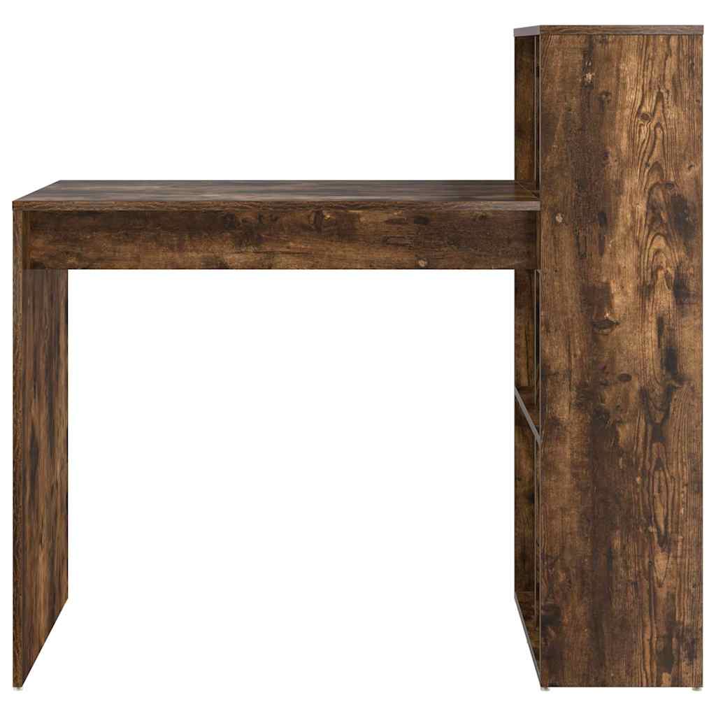 Desk Smoked Oak Engineered Wood 108 x 55 x 103.5 cm
