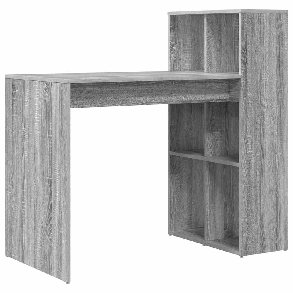 Desk Grey Sonoma Engineered Wood 108 x 55 x 103.5 cm