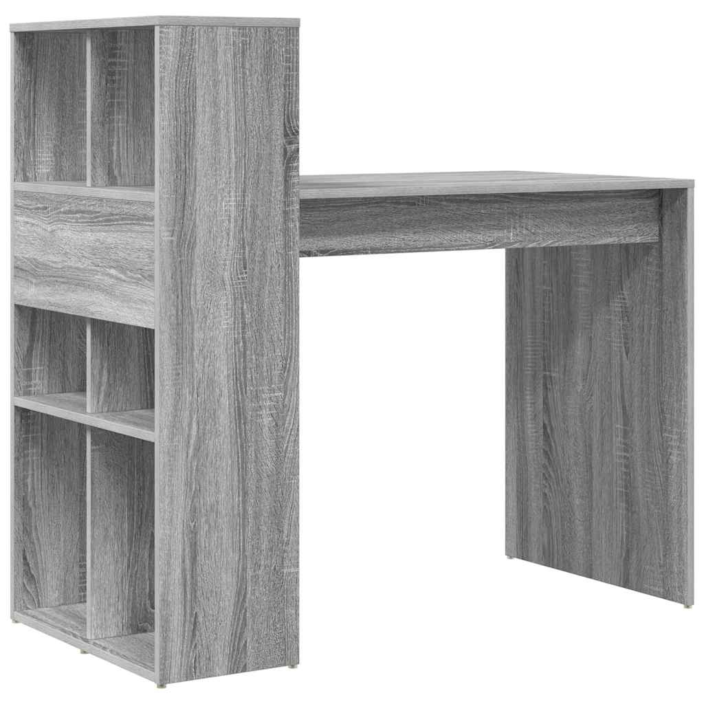 Desk Grey Sonoma Engineered Wood 108 x 55 x 103.5 cm