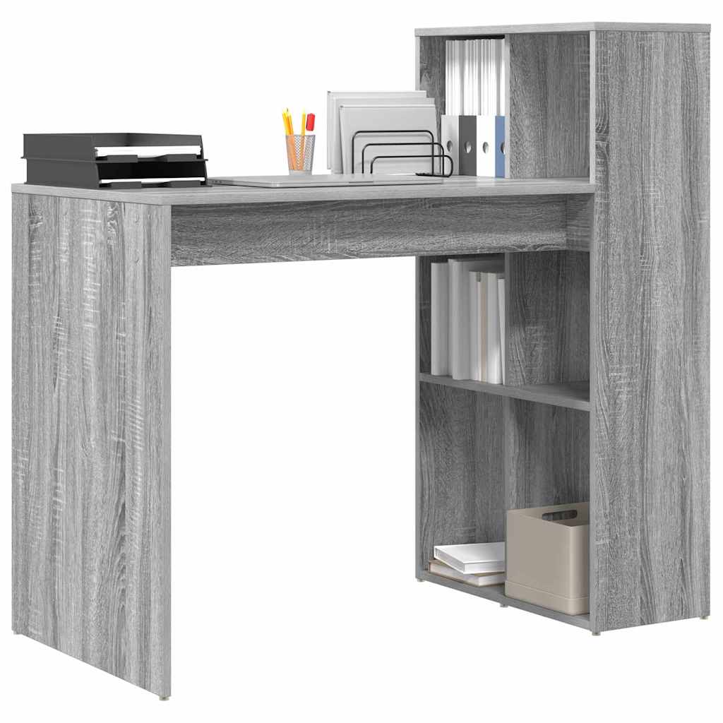 Desk Grey Sonoma Engineered Wood 108 x 55 x 103.5 cm