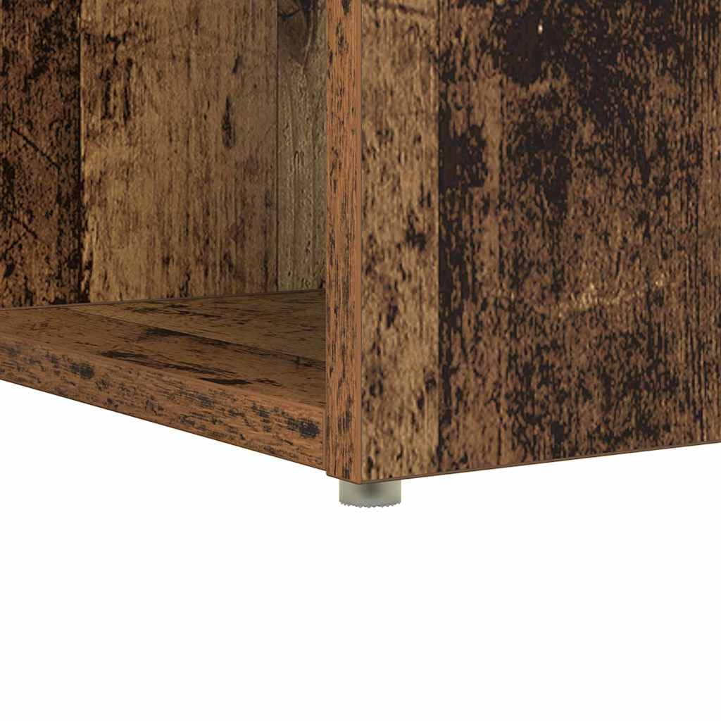 Desk with Shelf Old Wood 108 x 55 x 103.5 cm Engineered Wood