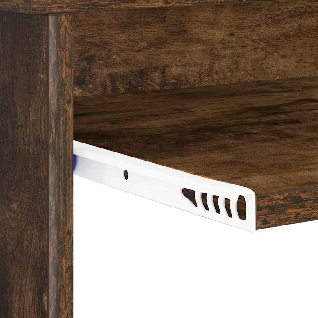Desk with Drawer Smoked Oak 106 x 41 x 88.5 cm Engineered Wood