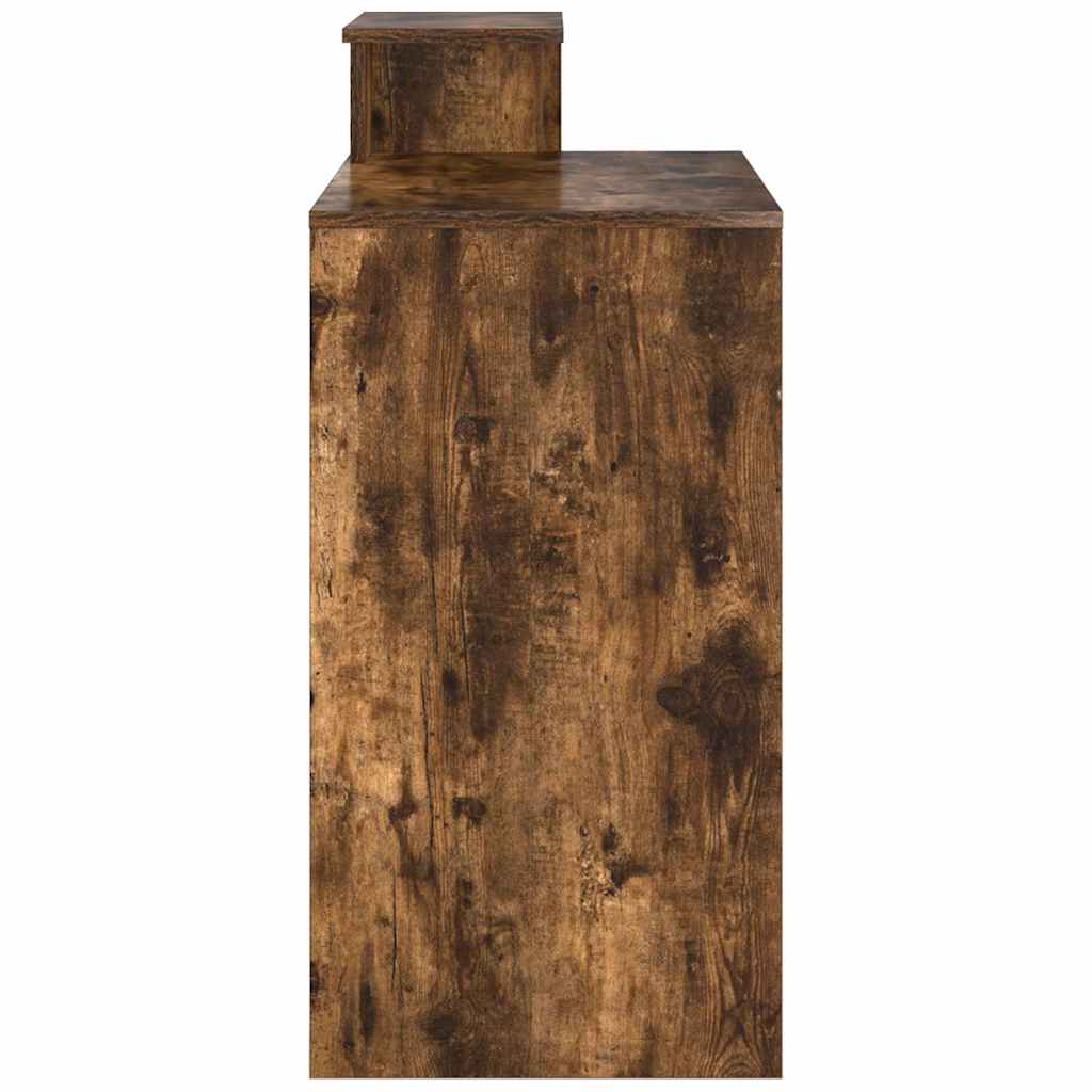 Desk with Drawer Smoked Oak 106 x 41 x 88.5 cm Engineered Wood
