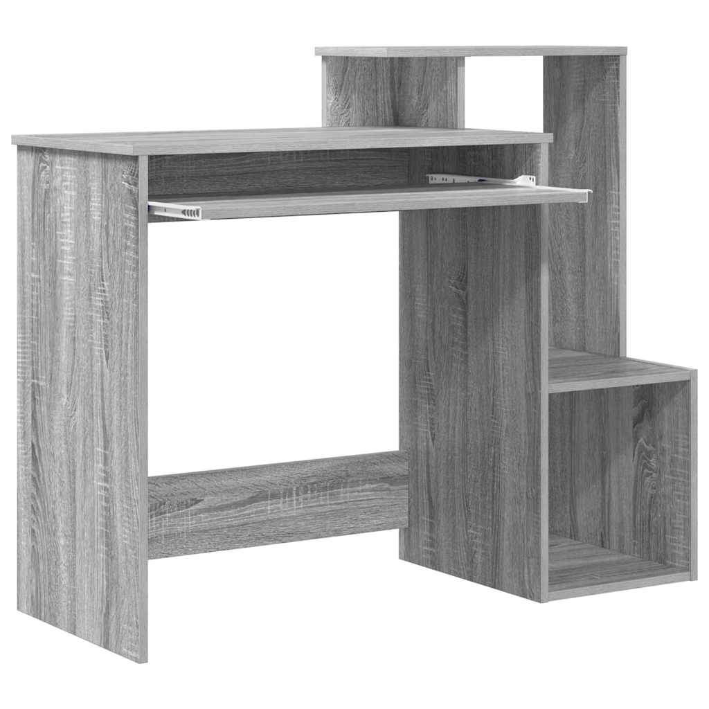 Desk with Drawer Grey Sonoma 106 x 41 x 88.5 cm Engineered Wood