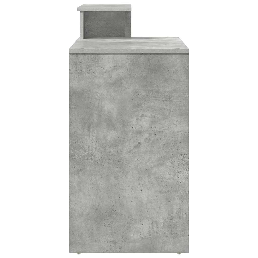 Desk Concrete Grey 120.5 x 44 x 88.5 cm Engineered Wood