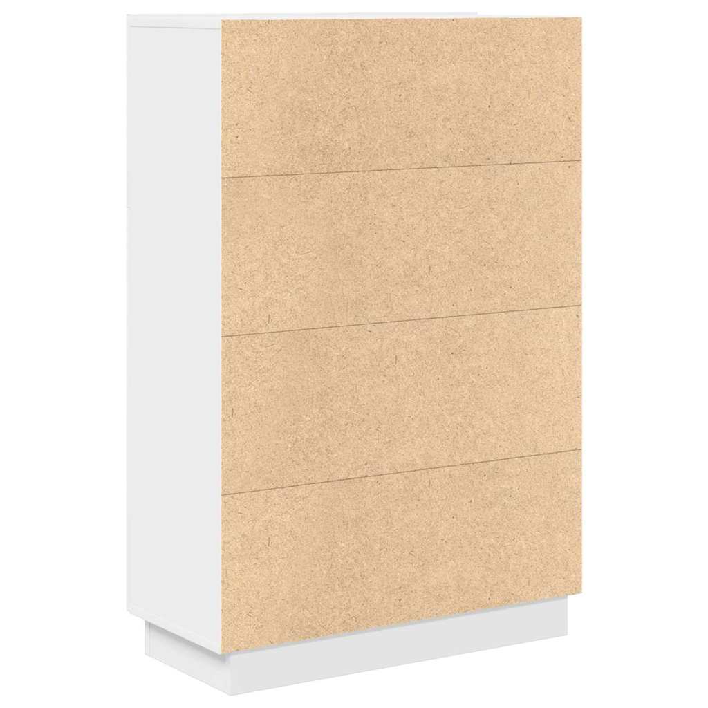 Desk White Engineered Wood 71.5 x 31.5 x 106.5 cm