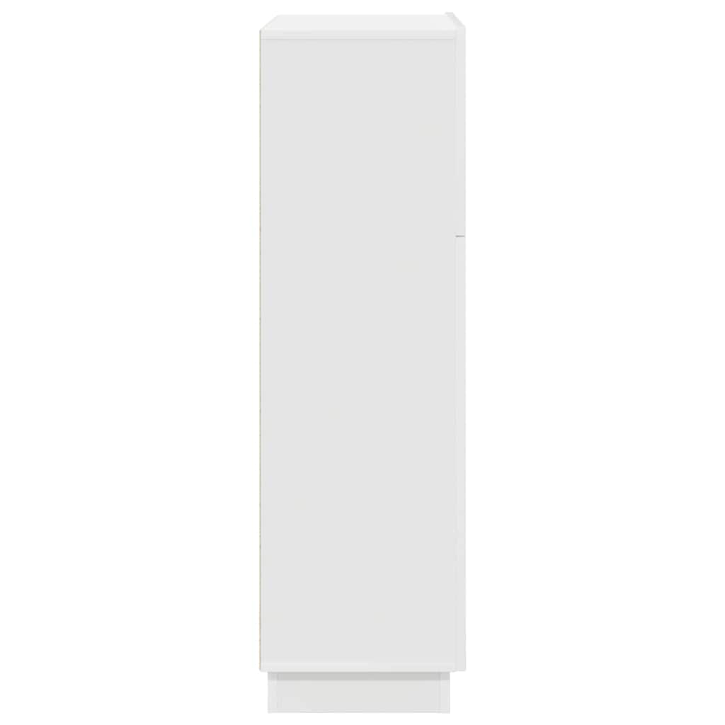 Desk White Engineered Wood 71.5 x 31.5 x 106.5 cm
