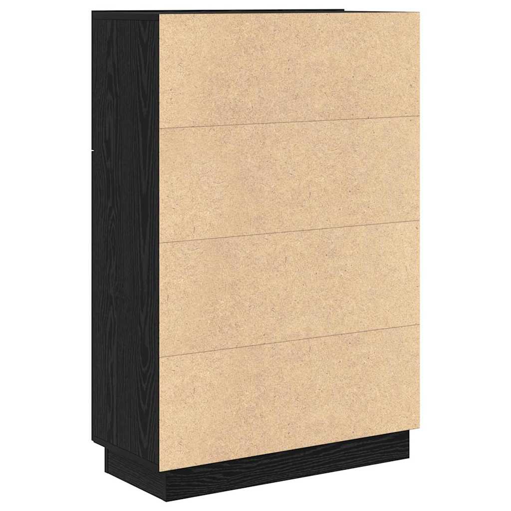 Desk Black Oak Engineered Wood 71.5 x 31.5 x 106.5 cm