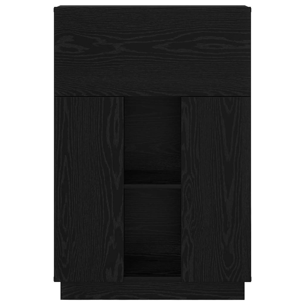 Desk Black Oak Engineered Wood 71.5 x 31.5 x 106.5 cm