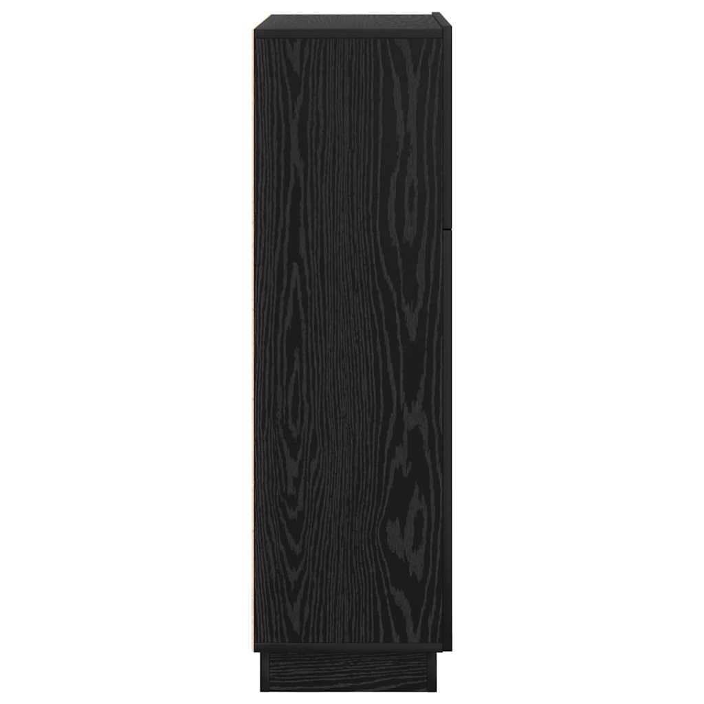 Desk Black Oak Engineered Wood 71.5 x 31.5 x 106.5 cm