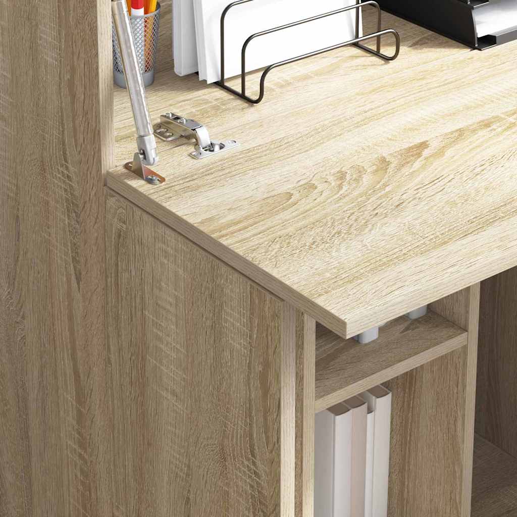 Desk Sonoma Oak Engineered Wood 71.5 x 31.5 x 106.5 cm