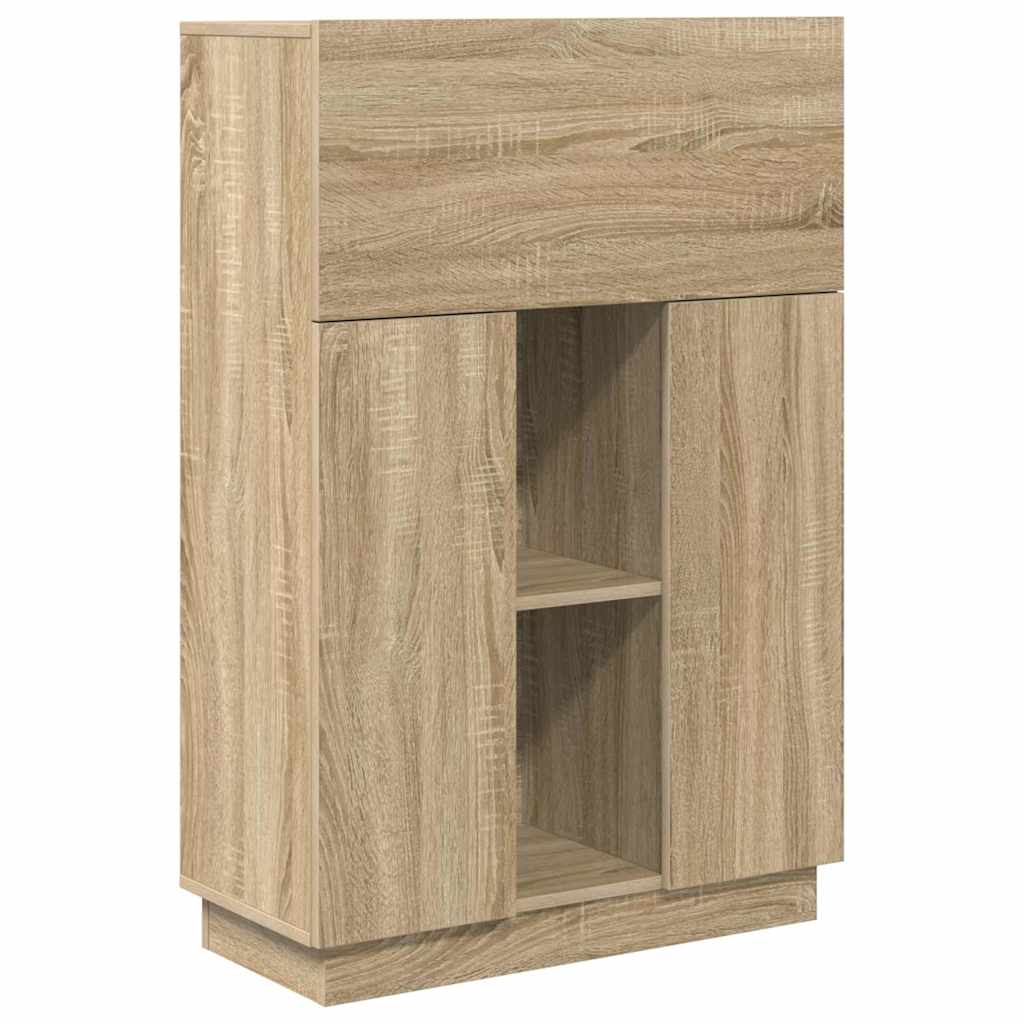 Desk Sonoma Oak Engineered Wood 71.5 x 31.5 x 106.5 cm
