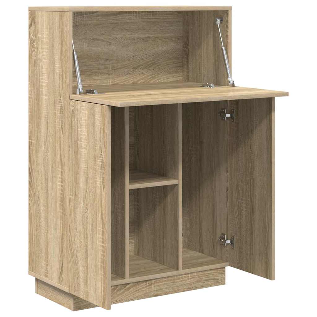 Desk Sonoma Oak Engineered Wood 71.5 x 31.5 x 106.5 cm