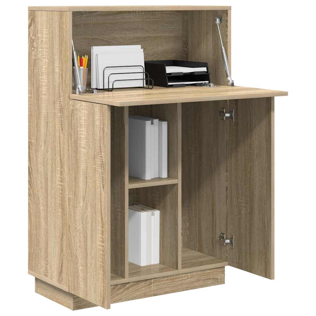 Desk Sonoma Oak Engineered Wood 71.5 x 31.5 x 106.5 cm