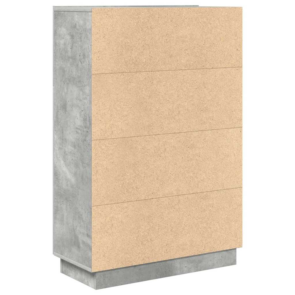 Desk Concrete Grey Engineered Wood 71.5 x 31.5 x 106.5 cm