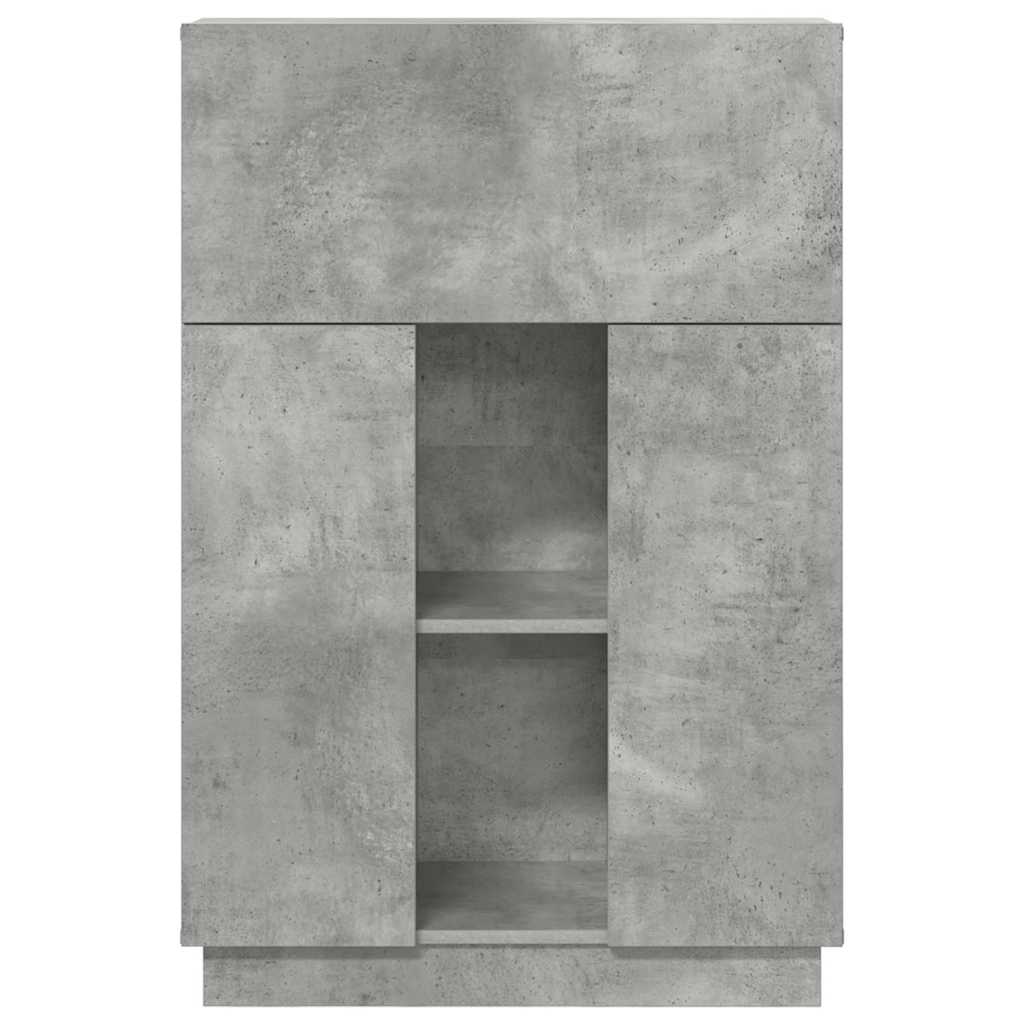 Desk Concrete Grey Engineered Wood 71.5 x 31.5 x 106.5 cm