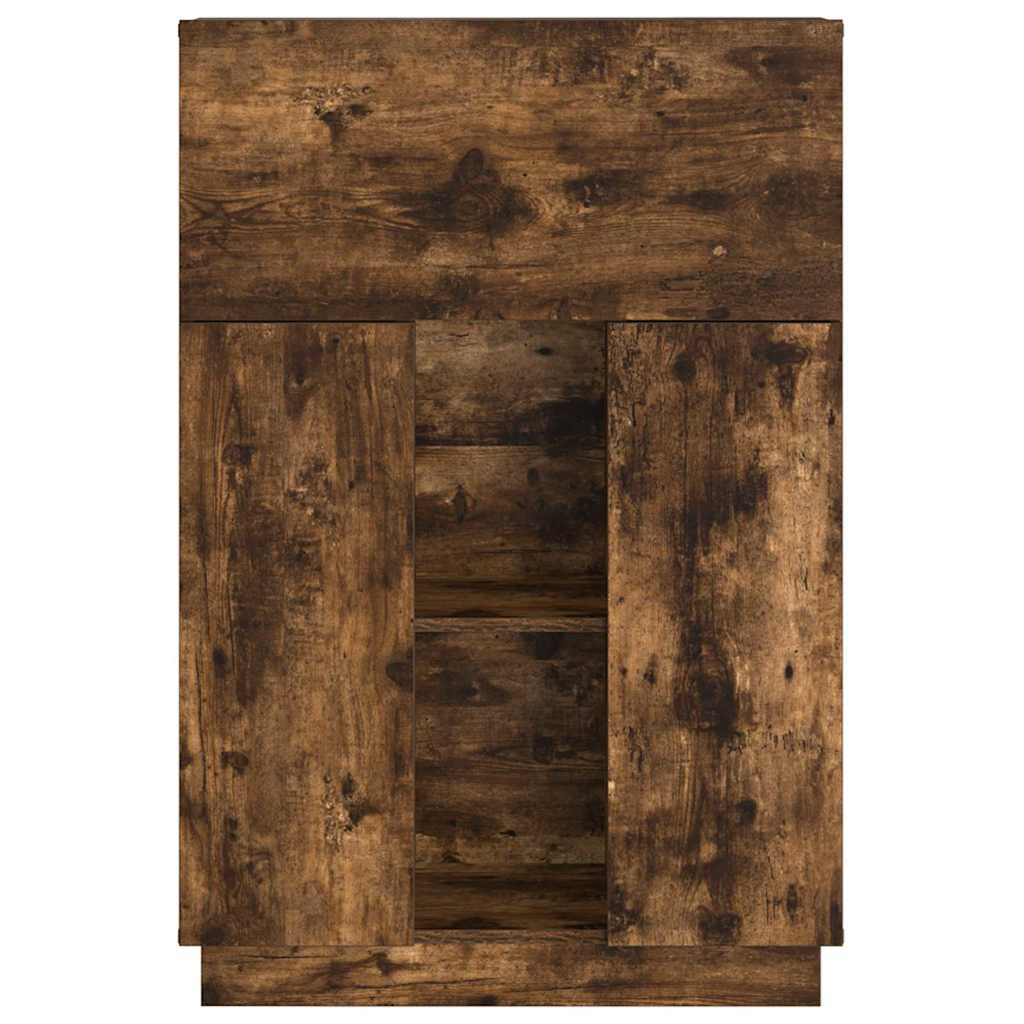 Desk Smoked Oak Engineered Wood 71.5 x 31.5 x 106.5 cm