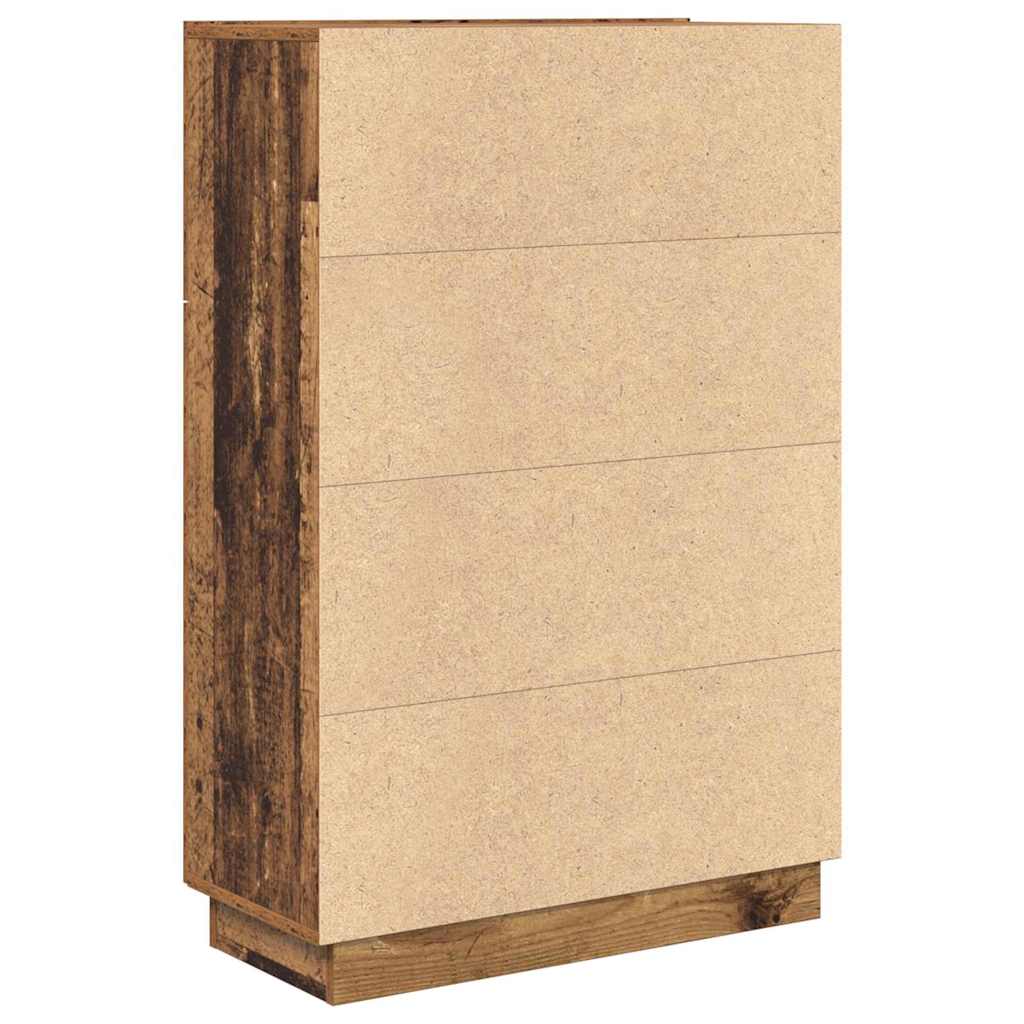 Desk with Shelf Old Wood 71.5 x 31.5 x 106.5 cm Engineered Wood