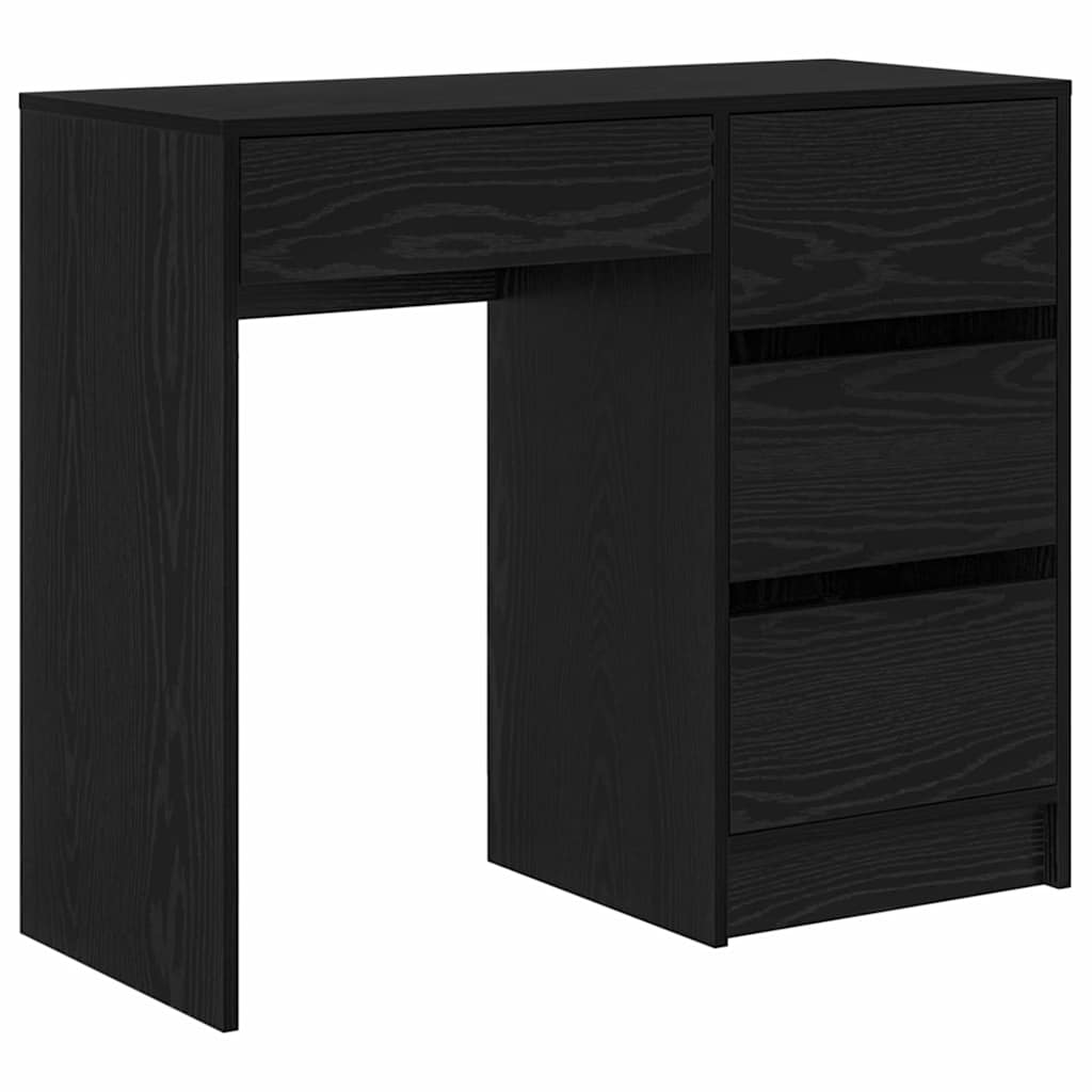 Desk Black Oak Engineered Wood 90 x 37.5 x 75 cm