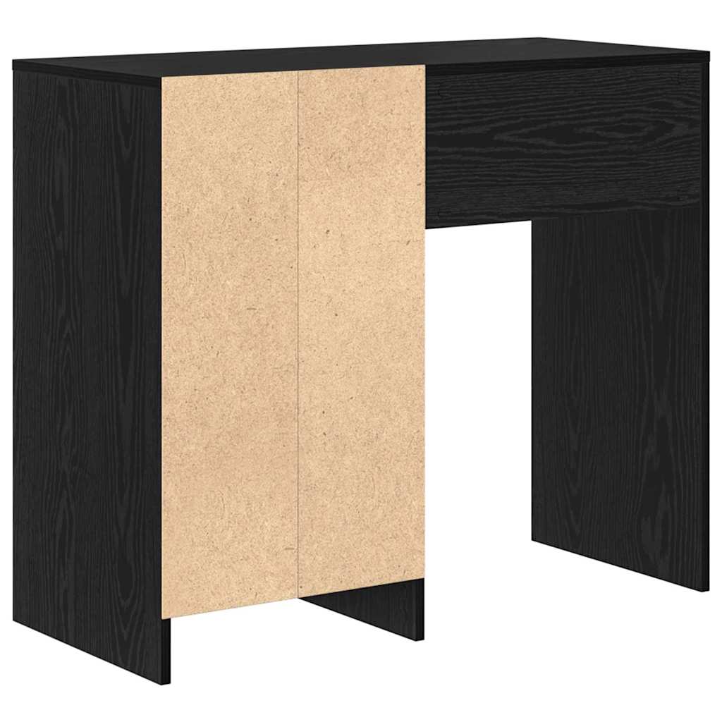 Desk Black Oak Engineered Wood 90 x 37.5 x 75 cm