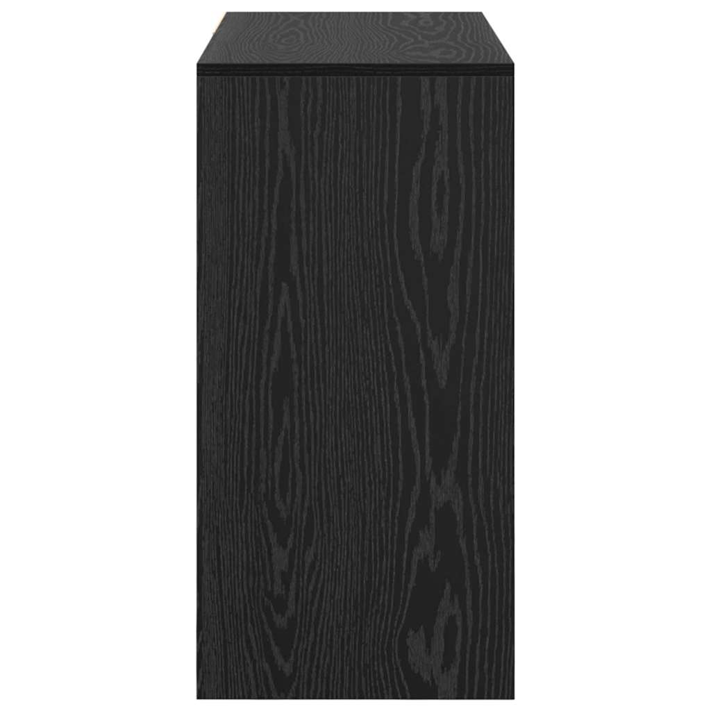 Desk Black Oak Engineered Wood 90 x 37.5 x 75 cm