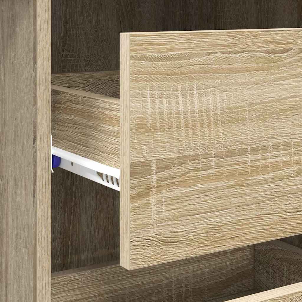 Desk Sonoma Oak Engineered Wood 90 x 37.5 x 75 cm