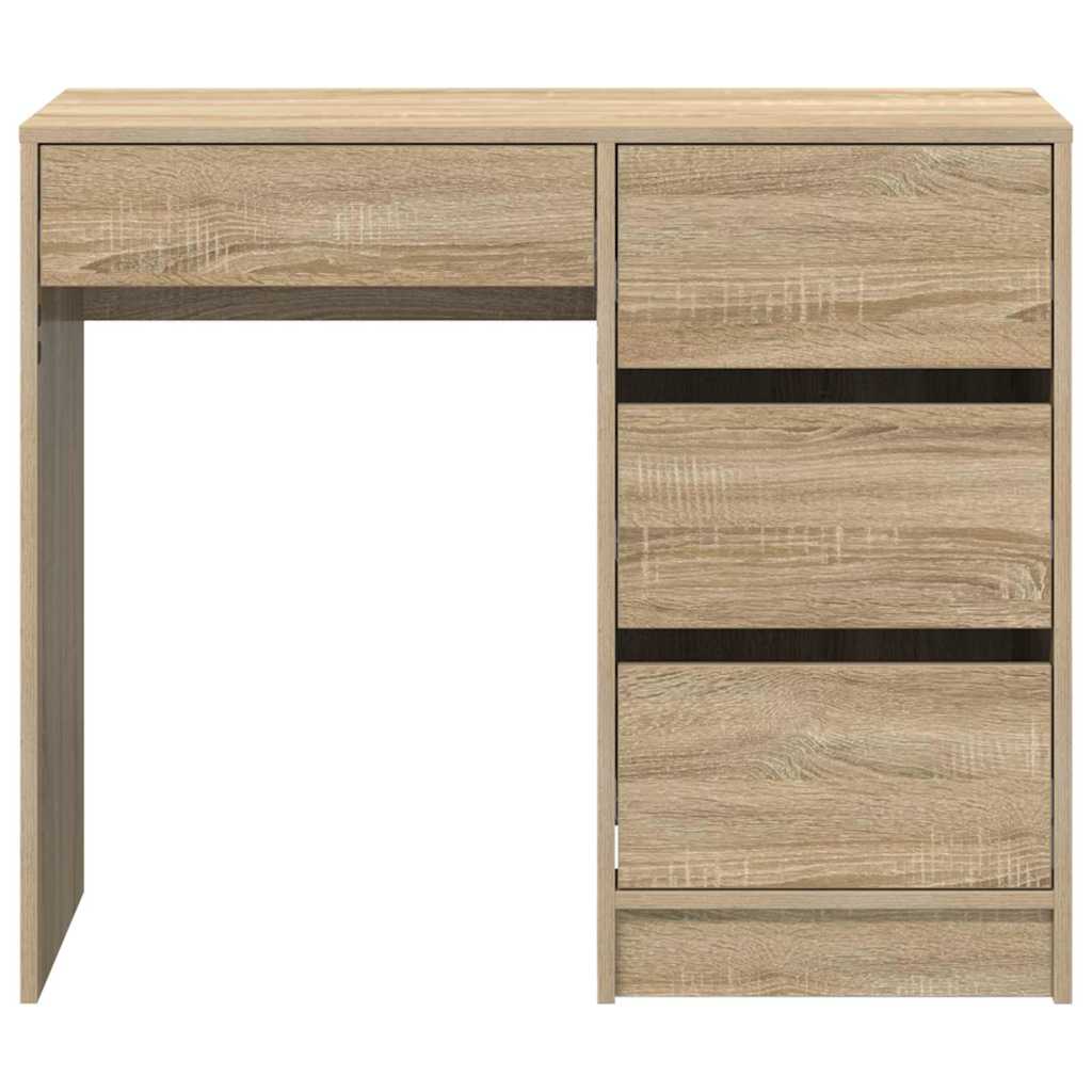 Desk Sonoma Oak Engineered Wood 90 x 37.5 x 75 cm